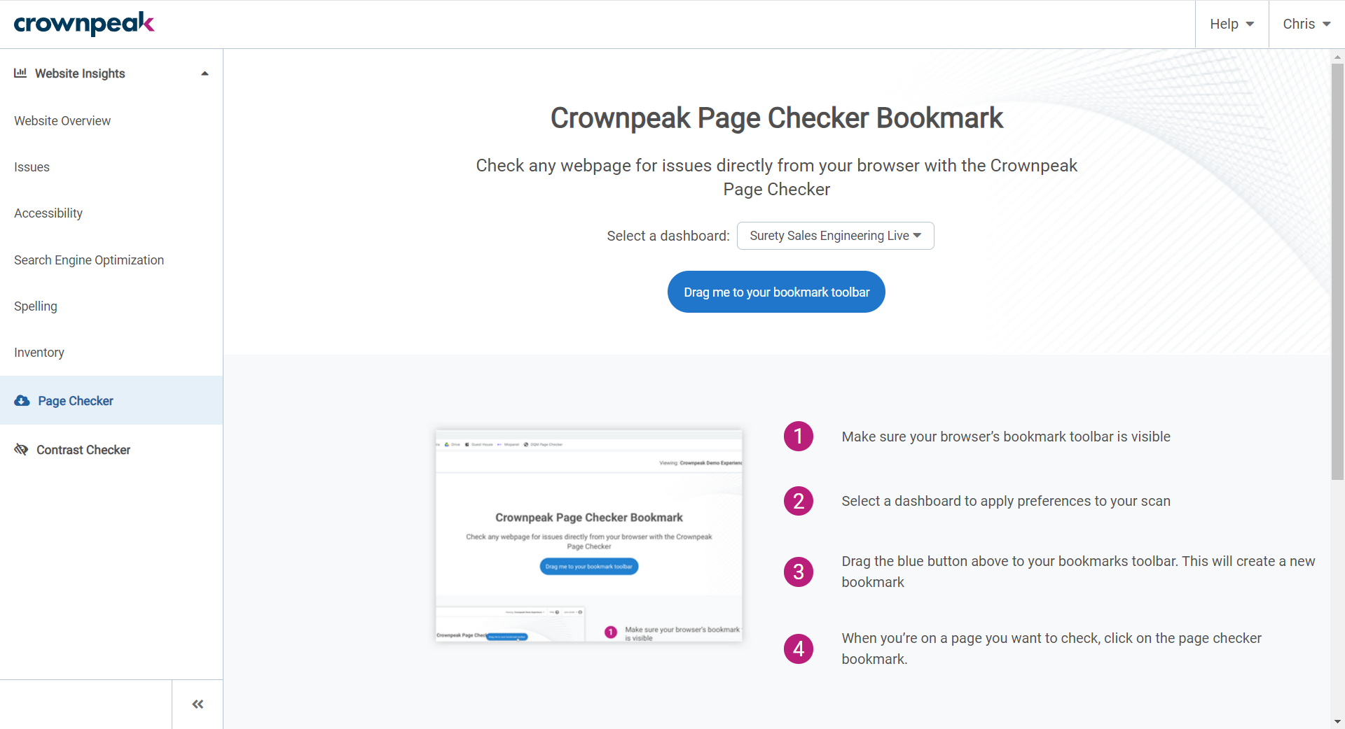 Page Checker 1 _ Crownpeak DQM.png