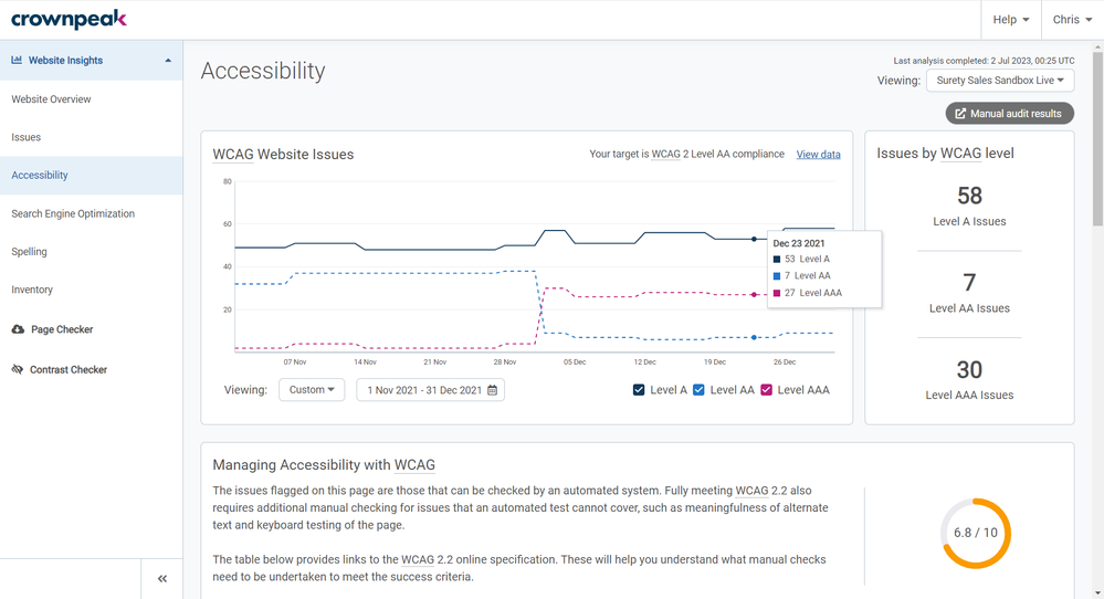 Website Insights _ Accessibility 1 _ Crownpeak DQM.png