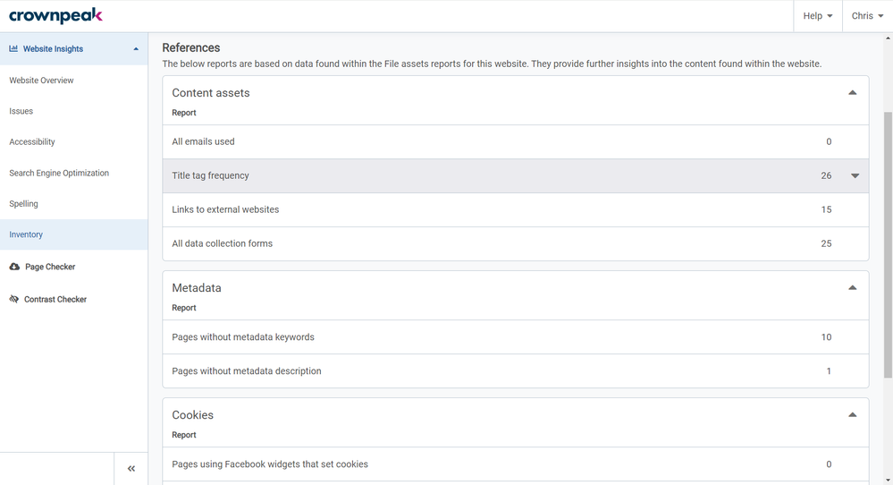 Website Insights _ Inventory 5 _ Crownpeak DQM.png