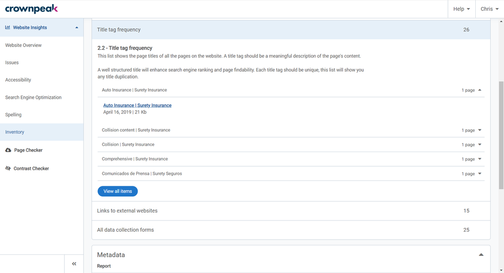 Website Insights _ Inventory 6 _ Crownpeak DQM.png