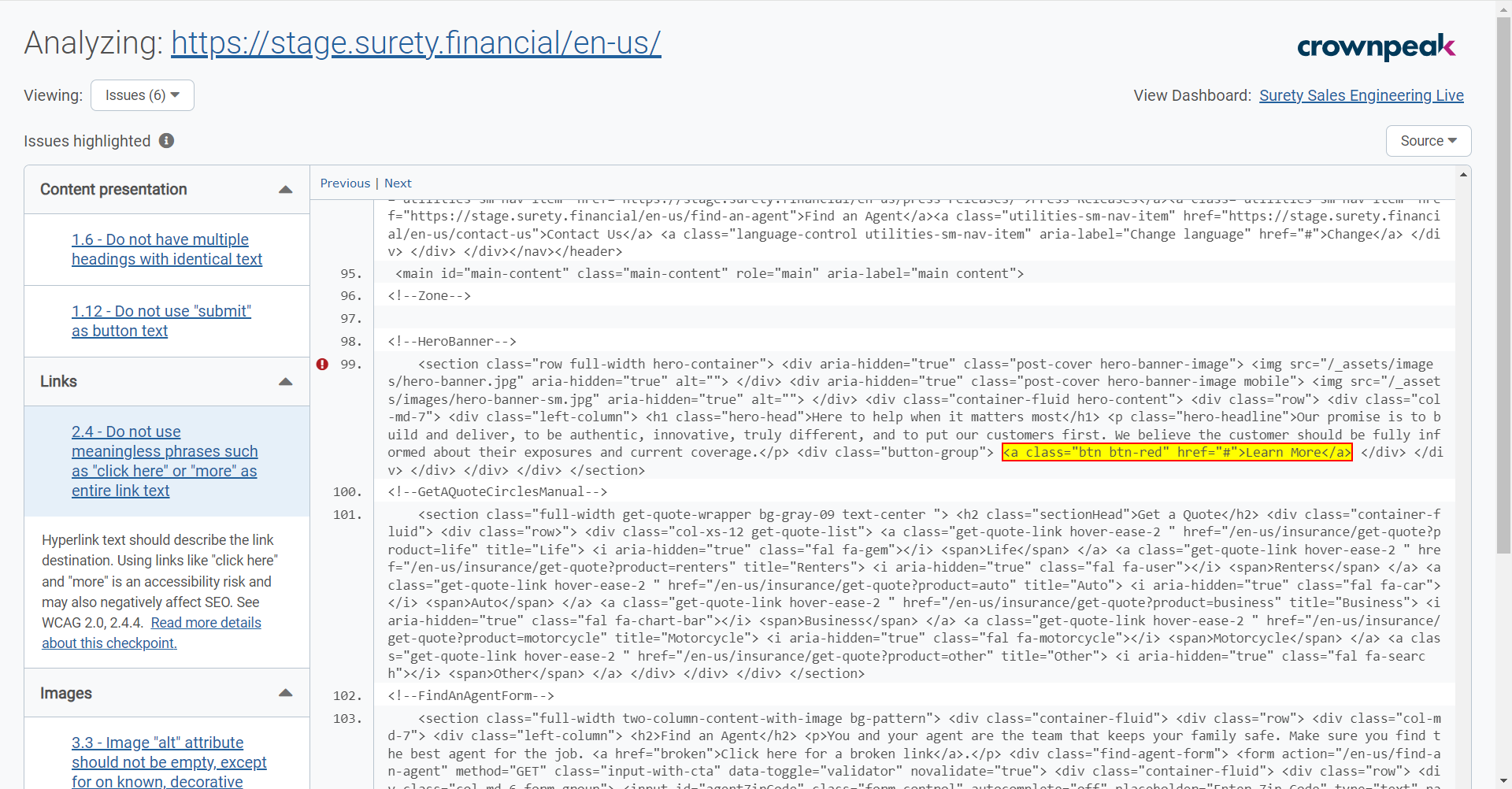 Page Checker 3 _ Crownpeak DQM.png