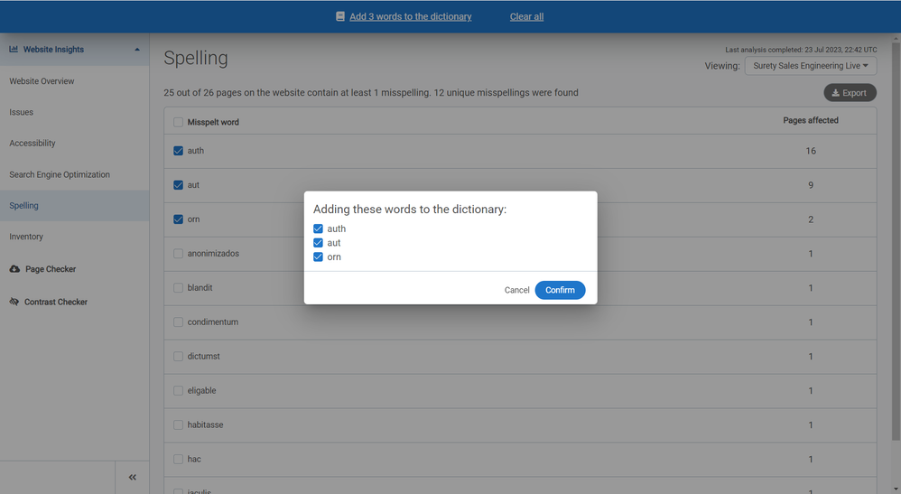 Website Insights _ Spelling 3 _ Crownpeak DQM.png